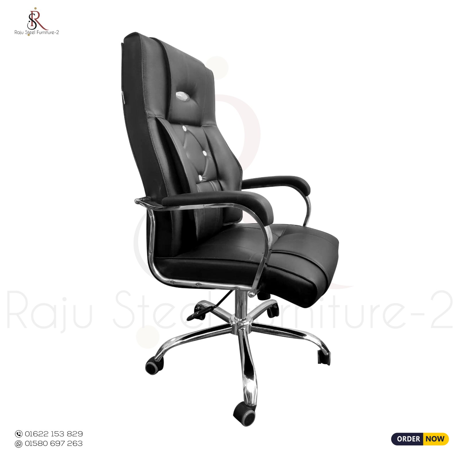 Boss Office Chair – Model: RS-131 (Steel Base) | Size: L